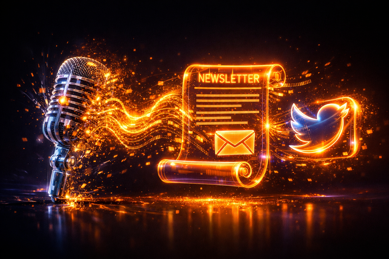 AI turning audio waves into text documents